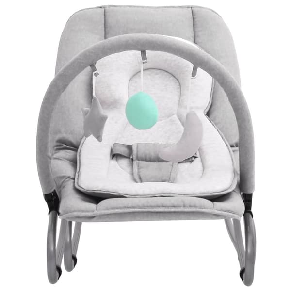Babysitter ljusgrå stål