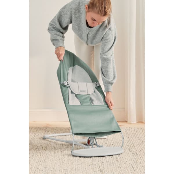 BabyBjörn Bouncer Balance Soft Woven -sæde, jersey salvie