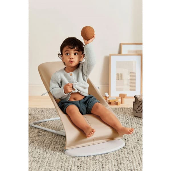 BabyBjörn Bouncer Balance Soft Woven -sitteri, jersey beige
