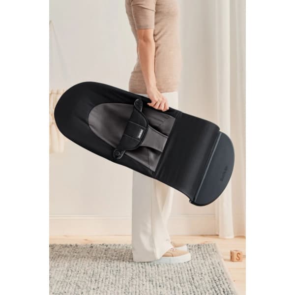 BabyBjörn Bouncer Balance Soft Woven -sitteri, black/grey