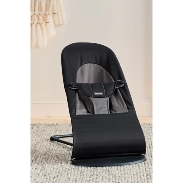 BabyBjörn Bouncer Balance Soft Woven -sitteri, black/grey