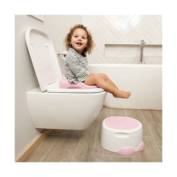 Bumbo Step N Potty - potta med stegpall, cradle pink