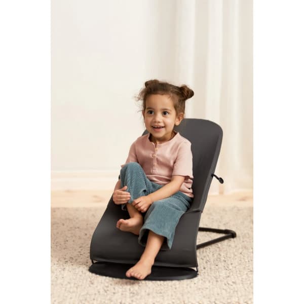 BabyBjörn Bouncer Balance Soft Woven -stol, jersey mørkegrå