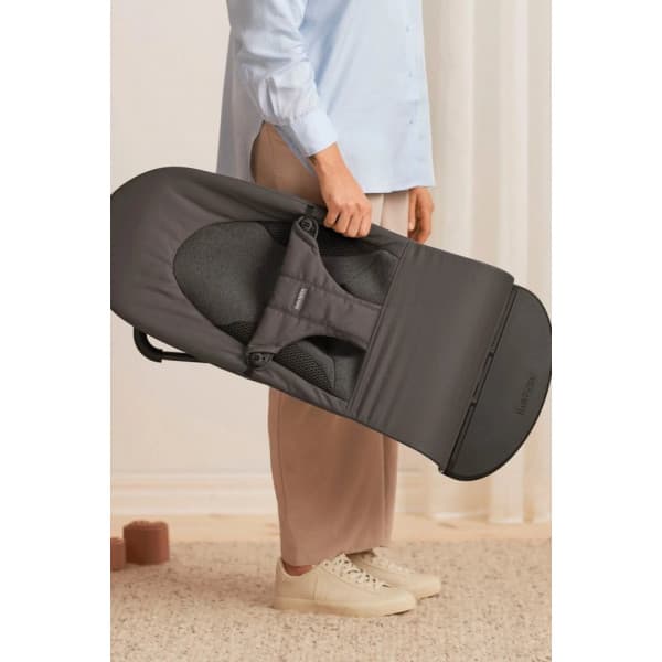 BabyBjörn Bouncer Balance Soft Woven -stol, jersey mørkegrå
