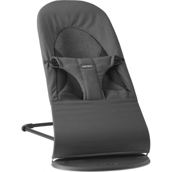 BabyBjörn Bouncer Balance Soft Woven -stol, jersey mørkegrå