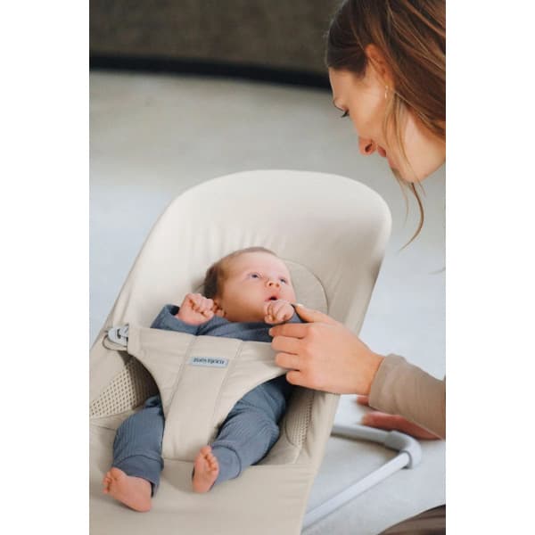 BabyBjörn Bouncer Balance Soft Woven -stol, jersey lysbeige