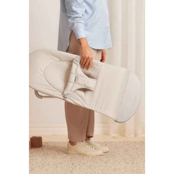 BabyBjörn Bouncer Balance Soft Woven -stol, jersey lysbeige