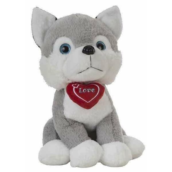 Mjukisleksak Husky Hjärta 36 cm