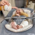 Miniatyrbild 4 av 6: Hängmatta för bebis Ingenuity Happy Belly Grå