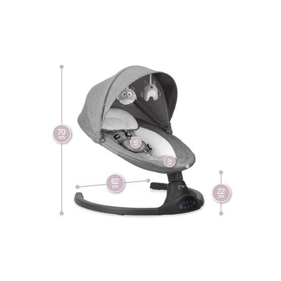 Momi - Kenani Electric Babysitter Tummanharmaa