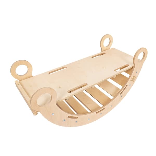 Medium Dream Rocker Naturligt Træ & Rutsjebane Beige