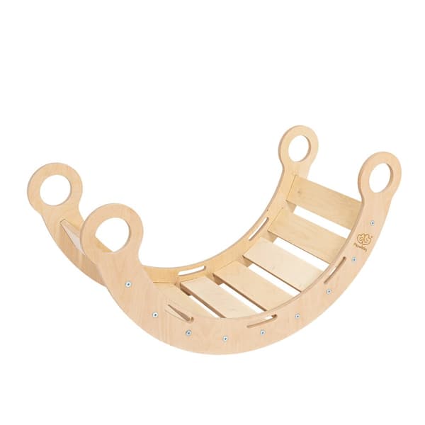 Large Dream Rocker Naturligt Træ & Rutsjebane