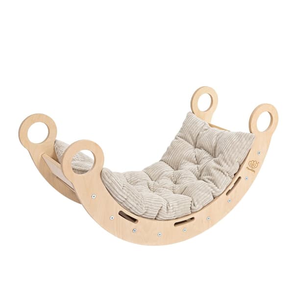 Large Dream Rocker Naturligt Træ & Rutsjebane