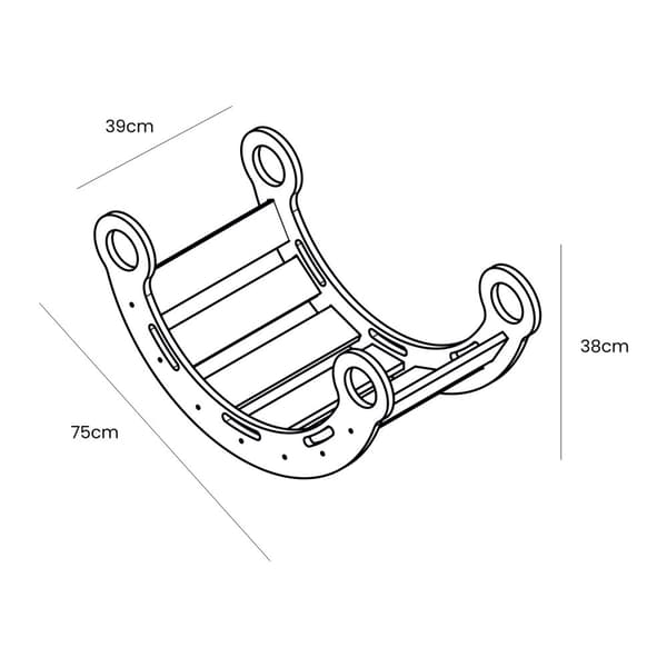 Small Dream Rocker Hvidt Træ