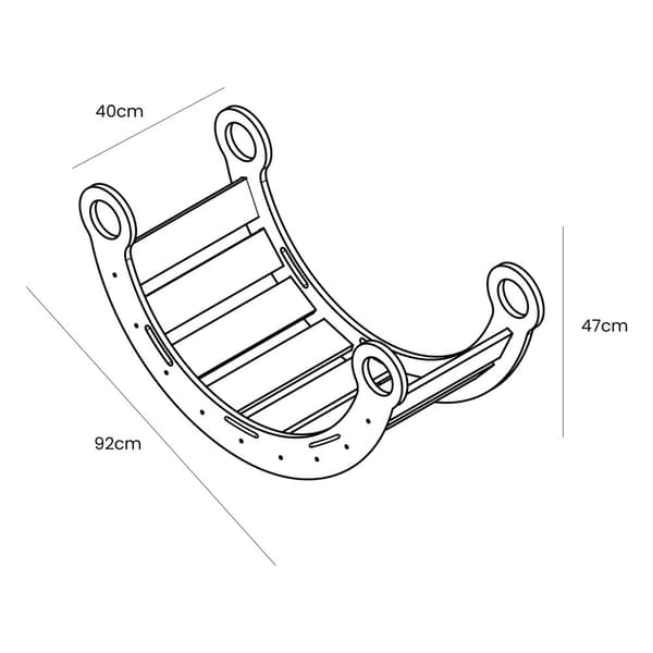 Medium Dream Rocker Hvidt Træ