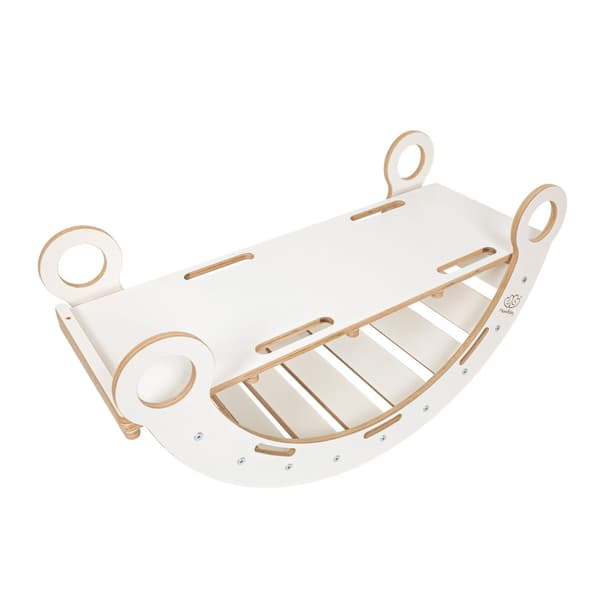Medium Dream Rocker Hvidt Træ & Rutsjebane Beige