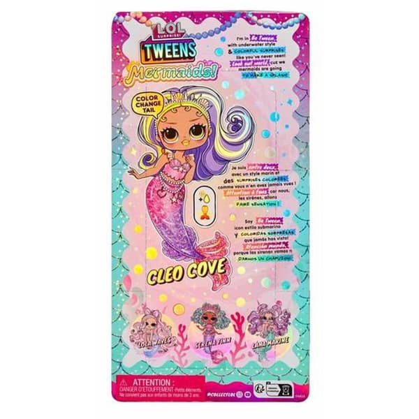 Docka LOL Surprise! Cleo Cove 25,4 x 12,7 x 6,35 cm Sjöjungfru