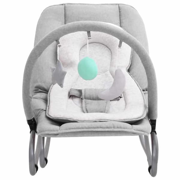 Babysitter ljusgrå stål