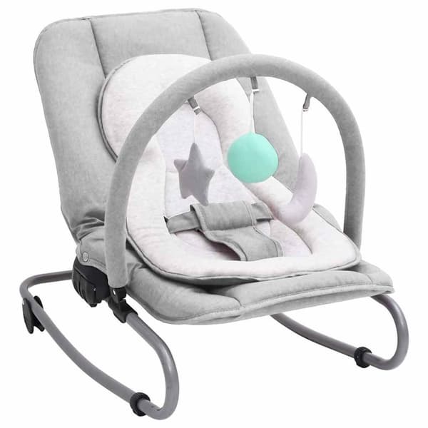 Babysitter ljusgrå stål