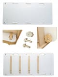 Miniatyrbillede 9 af 11: Platformbræt 3i1 MDF 18mm til Montessori M gyngestol