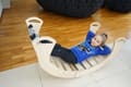Miniatyrbillede 7 af 11: Træ Montessori gyngestol til børn Hvid, massiv poleret