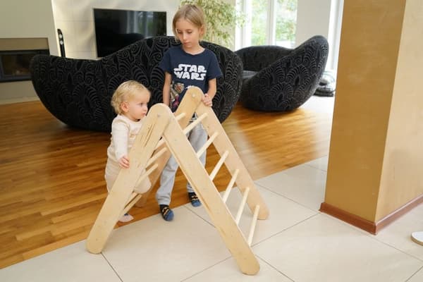 Træ Montessori stige stor XL til børneværelse lakeret PL