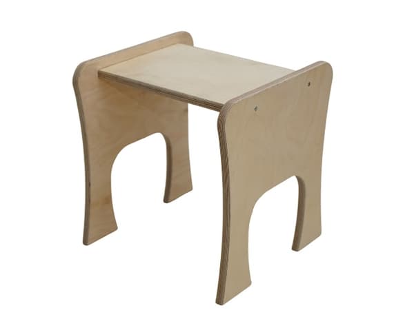 Træ Rocker Montessori Stor XL Foldbart Skrivebordsbordsskammel Lakeret