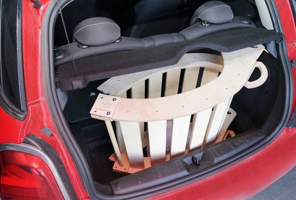 Træ Rocker Montessori Stor XL Foldbart Skrivebordsbordsskammel Lakeret