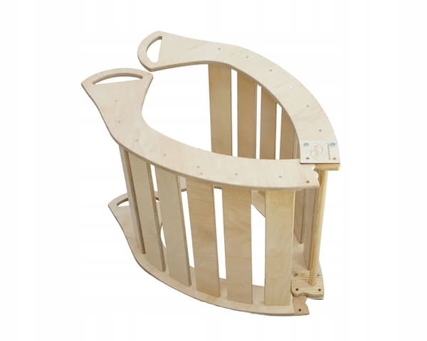 Træ Rocker Montessori Stor XL Foldbart Skrivebordsbordsskammel Lakeret