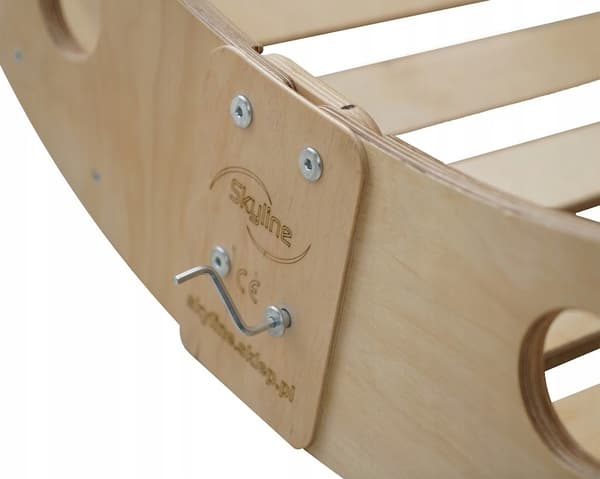 Træ Rocker Montessori Stor XL Foldbart Skrivebordsbordsskammel Lakeret