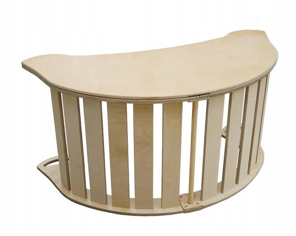 Træ Rocker Montessori Stor XL Foldbart Skrivebordsbordsskammel Lakeret