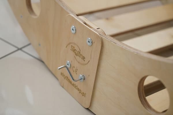 Montessori trægyngestol XL stor med hynde til børn, foldbar liggestol PL