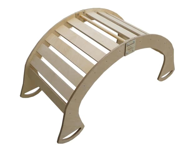 Gungstol mod.C Trä Montessori XL Hopfällbar Kudde Färg Beige