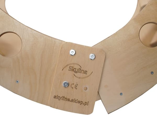 Gungstol mod.C Trä Montessori XL Hopfällbar Kudde Färg Beige