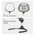 Pikkukuva 7 / 11: Sähköinen vauvanpomppi | Vauvankeinu 5-pistevaljailla ja 5 keinuntatilalla, Bluetooth-musiikilla ja kaukosäätimellä, 0–12 kuukauden ikäisille (2–9 kg)