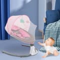Miniatyrbillede 4 af 4: Automatisk Gyngestol, Beroligende Musik, Justerbare Hastighedsindstillinger, Letvægts og Bærbar