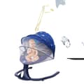 Pikkukuva 1 / 2: Sähkösynnyttävä vauvaswingi, säädettävä nopeus, kaukosäätimellä ohjattavat lauluhetket,Sininen