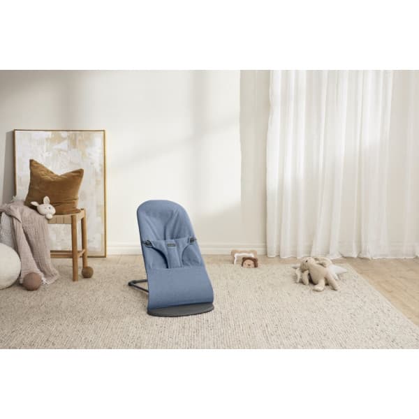 BabyBjörn Bouncer Bliss Woven sitteri, Blue