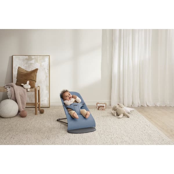BabyBjörn Bouncer Bliss Woven sitteri, Blue