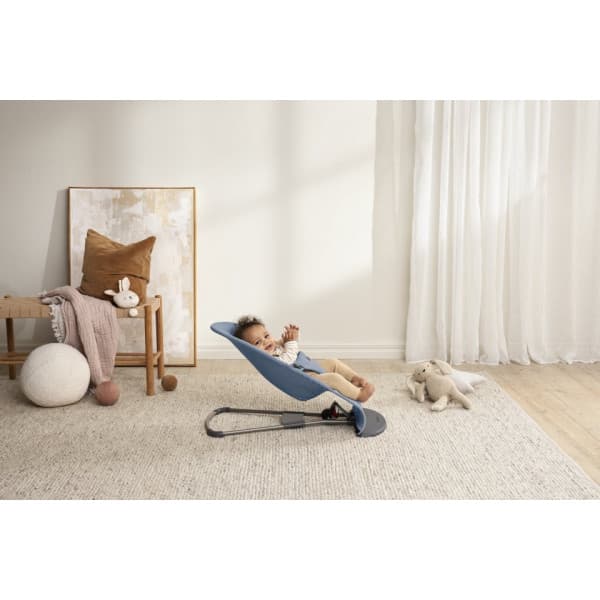 BabyBjörn Bouncer Bliss Woven sitteri, Blue