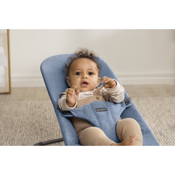 BabyBjörn Bouncer Bliss Woven sitteri, Blue