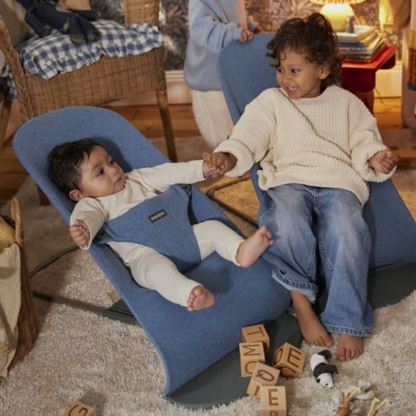 BabyBjörn Bouncer Bliss Woven sitteri, Blue