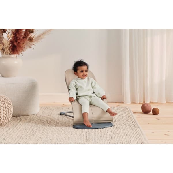 BabyBjörn Bouncer Balance Soft Woven Mélange sitteri, Khaki/Beige