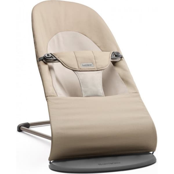 BabyBjörn Bouncer Balance Soft Woven Mélange sitteri, Khaki/Beige