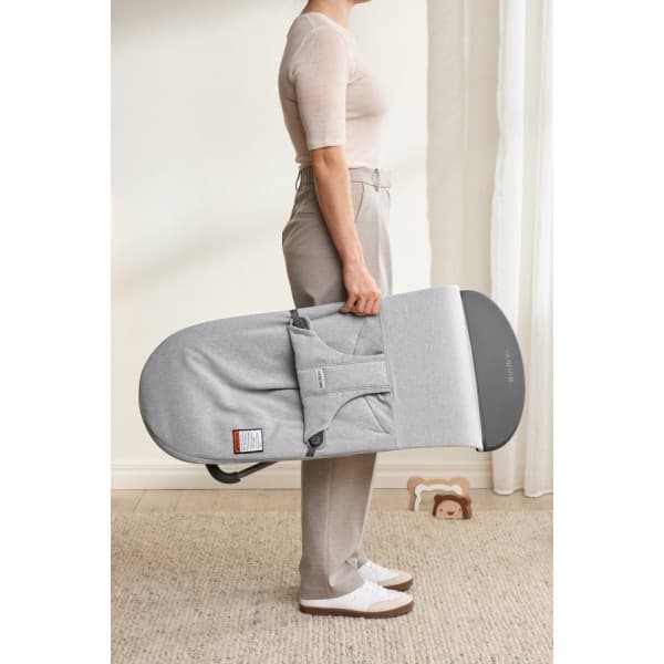 BabyBjörn Bouncer Bliss Woven Mélange sitteri, Light grey