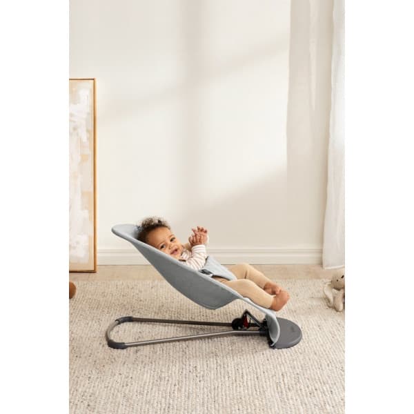 BabyBjörn Bouncer Bliss Woven Mélange sitteri, Light grey