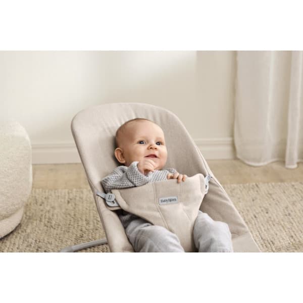 BabyBjörn Bouncer Bliss Woven sitteri, Light beige