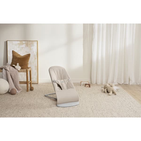 BabyBjörn Bouncer Bliss Woven sitteri, Light beige