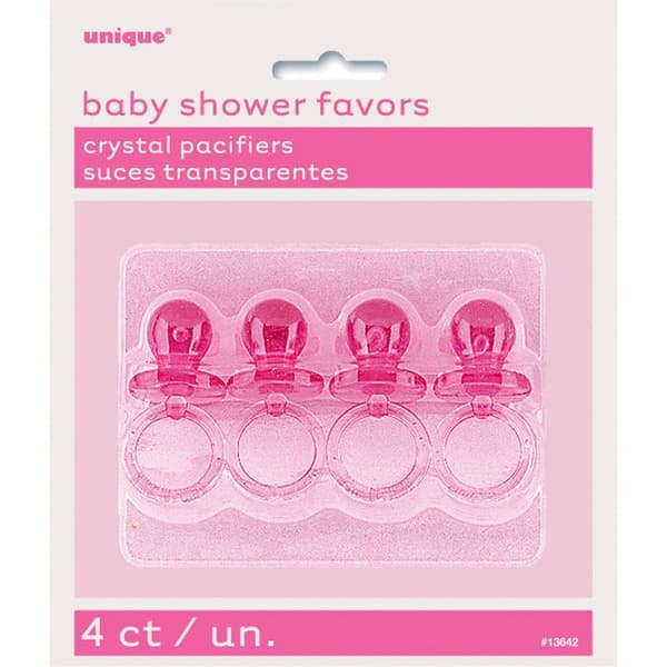 Unique Party Baby Shower Crystal Pacifiers Favoriter (4 st.)