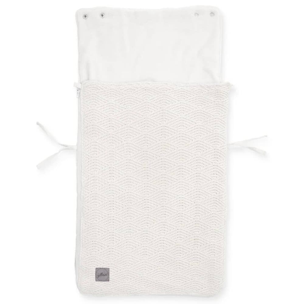 Jollein Babypose River Knit kremhvit